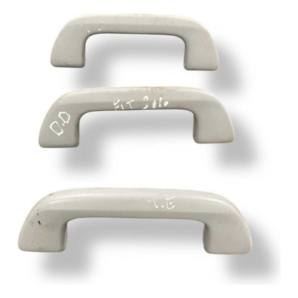 Kit Alça Teto Puxador Honda Fit 1.4 2010 2011 2012 2013 2014 Prateado