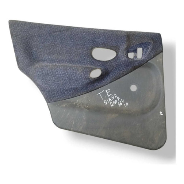 Forro Porta Traseira Esquerda Fiat Siena 1.0 2002 2003 2004 Cinza Escuro E Preto