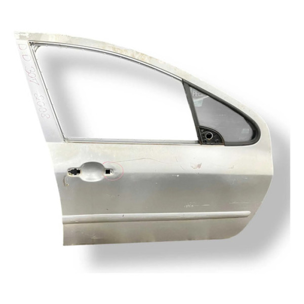 Porta Dianteira Direita Com Detalhe Peugeot 307 2008 2009 Dianteira Direita Branco