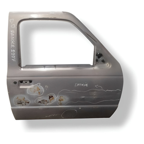 Porta Dianteira Direita - Ford Ranger 1995 1996 1997 Detalhe Traseira Direita Prateado