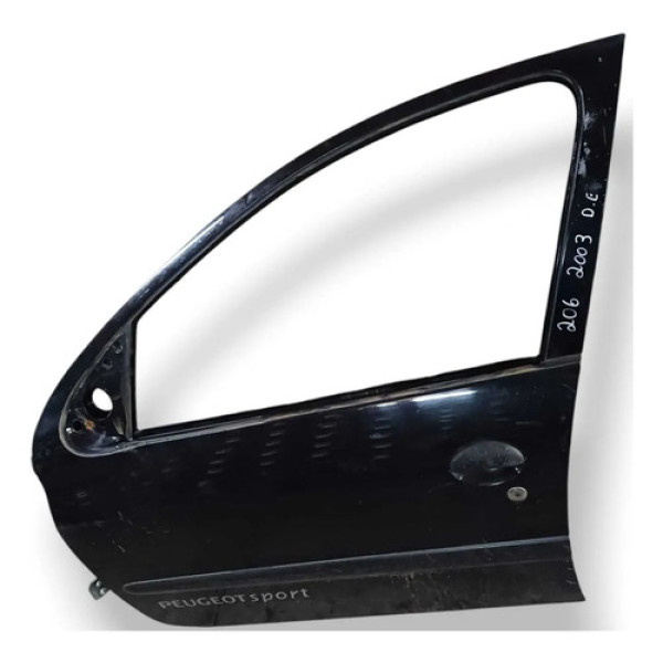 Porta Dianteira Esquerda Peugeot 206 - 1998 1999 2000 A 2003 Dianteira Esquerda Preto
