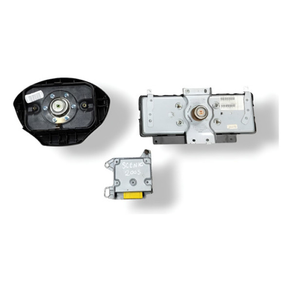 Kit Airbag Renault Scenic 2005 2006 2007 2008 2009 Cinza