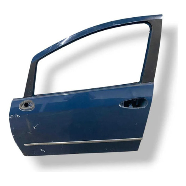 Porta Dianteira Esquerda Fiat Linea 2009 2010 A 2013 Detalhe Dianteira Esquerda Azul