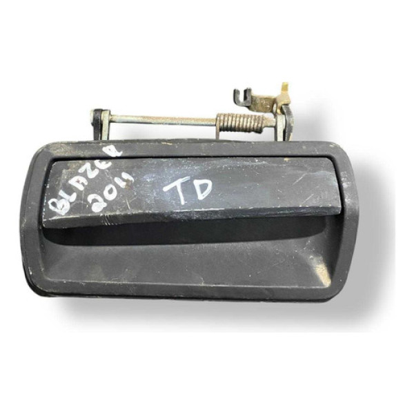Maçaneta Externa Traseira Direita Chevrolet Blazer 2010 2011 Preto Traseira