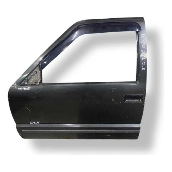 Porta Dianteira Esquerda Chevrolet Blazer 2001 2002 Detalhe Dianteira Essquerda Preto
