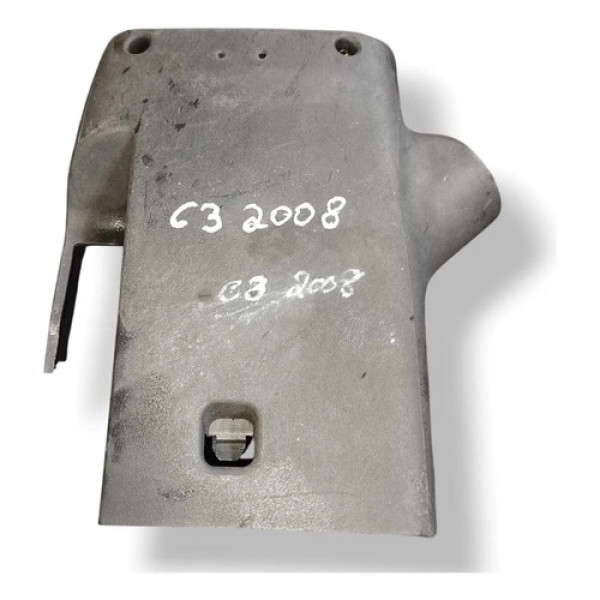 Moldura Inferior Coluna Painel Citroën C3 2008 - 9680663077 Verde-escuro Listras