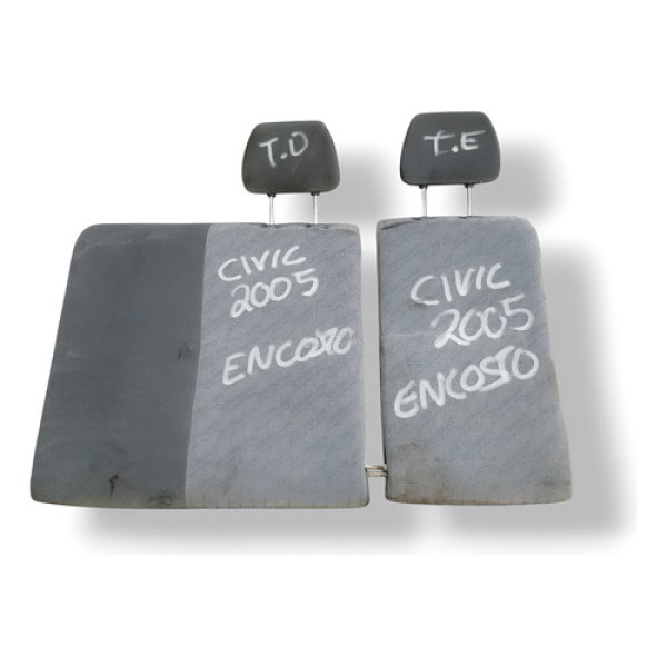 Encosto Banco Traseiro Honda Civic 2001 2002 2003 A 2005 Prateado