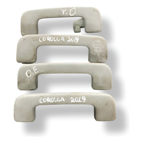 Kit 4 Alças Puxador Teto Toyota Corolla 2016 2017 2018 2019 Bege