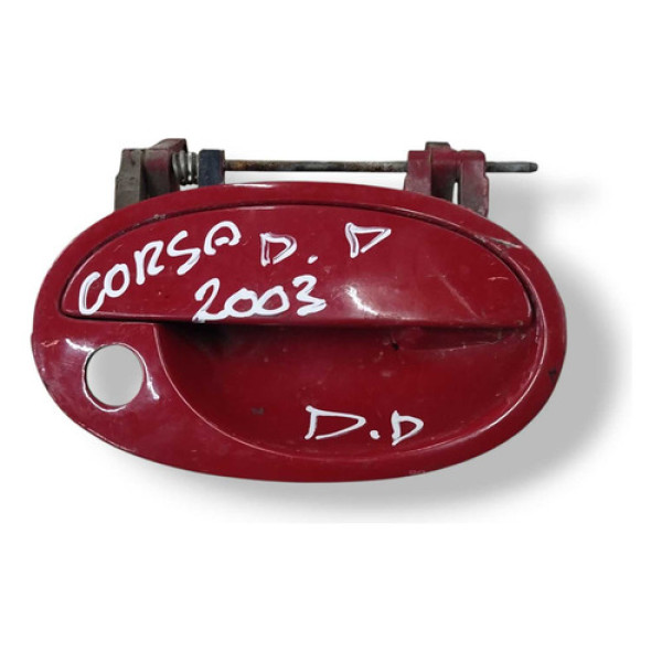 Maçaneta Externa Dianteira Direita Corsa 1.0 2003 24434867  Vermelho Dianteira