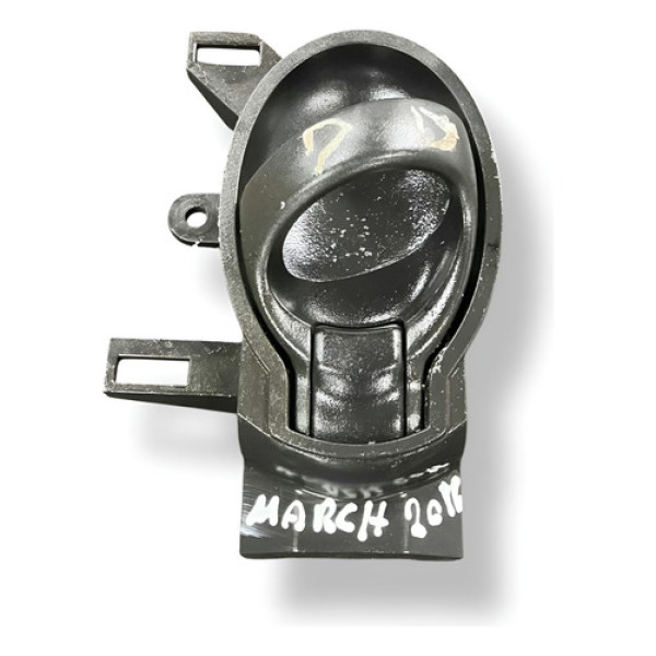 Maçaneta Interna Dianteira Direita Nissan March 2015 2016 - Preto - Dianteira