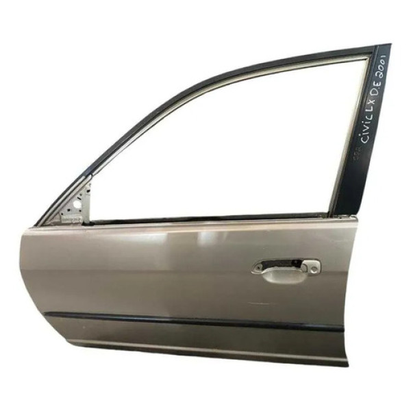 Porta Dianteira Esquerda Honda Civic 2001 2002 2003 A 2006 Dianteira Esquerda Prateado