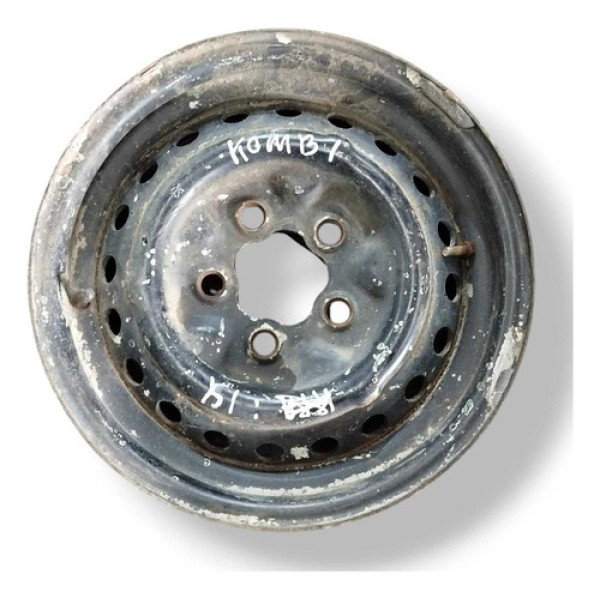 Roda De Ferro Aro 14 Volkswagen Kombi 5 Furos Avulsa Preto