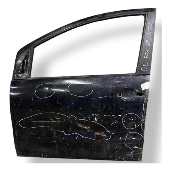 Porta Dianteira Esquerda Volkswagen Fox 2007 2008 Detalhe Dianteira Esquerda Preto