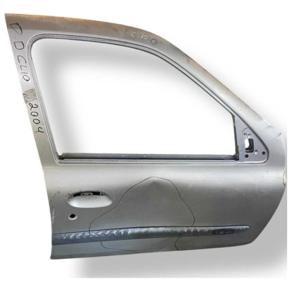 Porta Dianteira Direita Renault Clio 2004 2005 2006 Detalhe Dianteira Direita Cinza