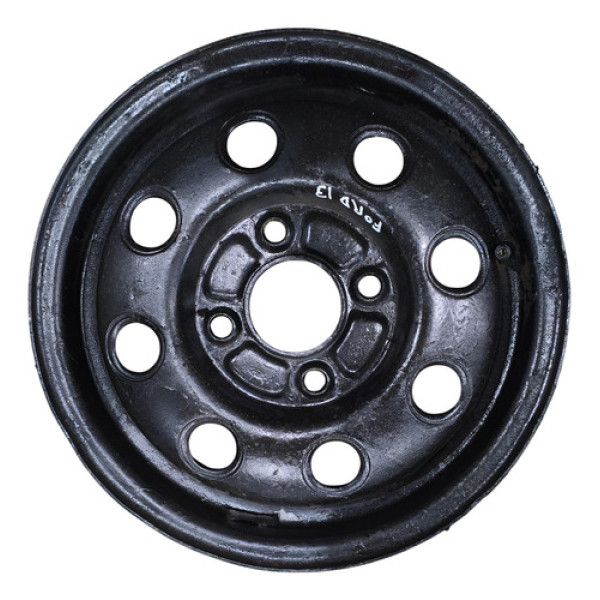 Roda De Ferro Avulsa Aro 13 Ford Original / 4 Furos  Preto