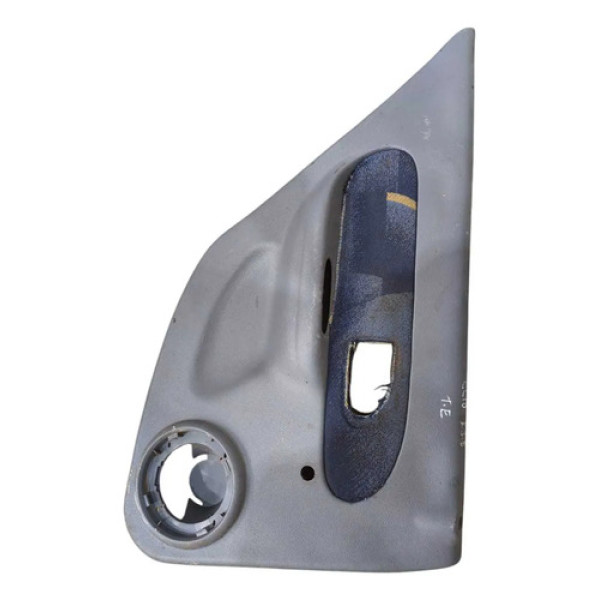 Forro Porta Traseira Esquerda Renault Clio 2001 7700435046 Cinza Com Detalhe Em Azul Escuro