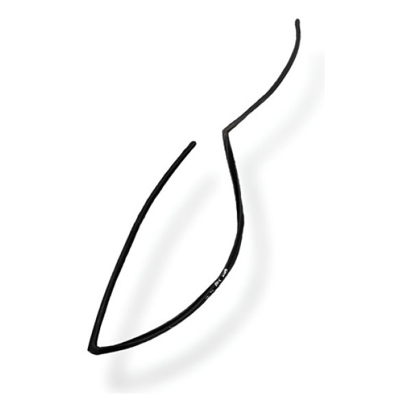 Borracha Caneleta Vidro Dianteira Direita Vw Fox 2009 2010 Preto