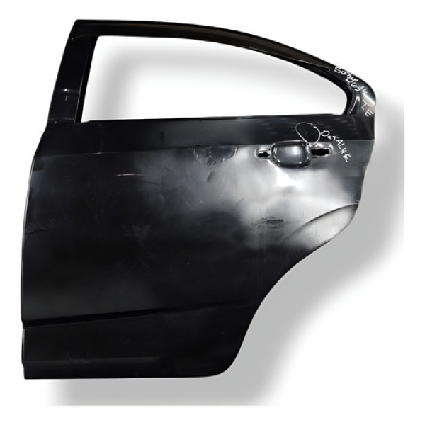 Porta Traseira Esquerda Chevrolet Sonic Ltz 1.6 2014 Detalhe Preto Traseira Esquerda