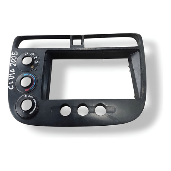 Moldura Multimídia Com Detalhe  Honda Civic 2004 2005 2006