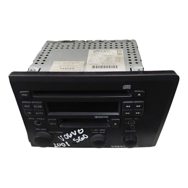 Radio Central Volvo S60 2.0 2001 2002 2003 2004 86511531 Preta
