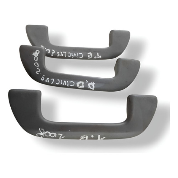 Kit Puxador Alça Teto Pqp Honda Civic Lxs 2008/2009/2010 Bege