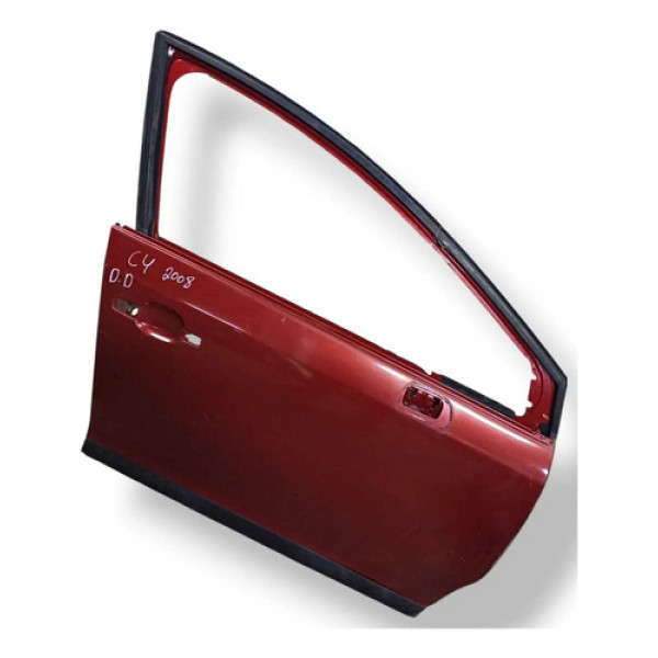 Porta Dianteira Direita Citröen C4 2008 2009 2010 2011 2013 Dianteira Direita Vermelho