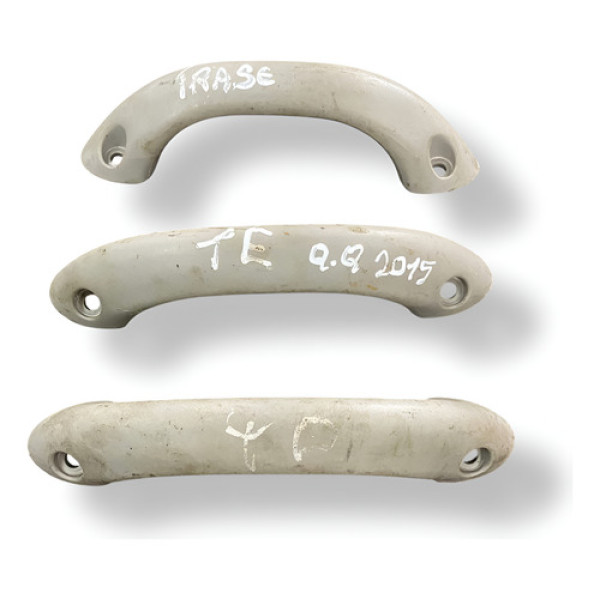 Kit 3 Alças Puxadores Teto Chery Qq 1.0 2012 2013 2014 2015 Bege