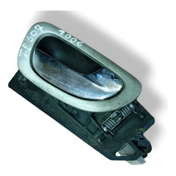 Maçaneta Interna Traseira Direita Peugeot 307 9643604477 Prateado Traseira