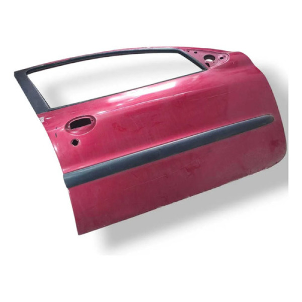 Porta Dianteira Direita Peugeot 206 1.0 2000 A 2003 4 Portas Dianteira Direita Vermelho