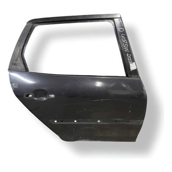 Porta Traseira Direita Peugeot 407 Sw 2003 2004 2005 2006 Traseira Direita Preto
