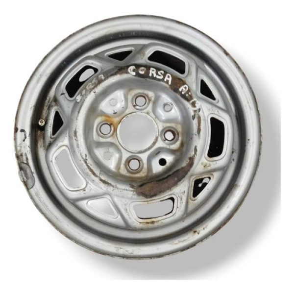 Roda Liga Avulsa Aro 13 Chevrolet Corsa 2005 2006 2007 2008 Prateado