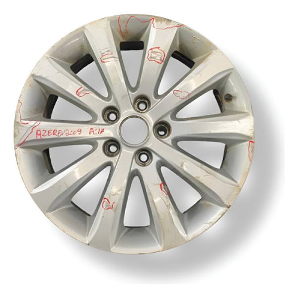 Roda De Liga Aro 17  Hyundai Azera 2009 2010 Detalhes Preto