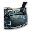 Maçaneta Externa Traseira Direita Gm Celta 1.0 2007 93363865 Prateado Traseira
