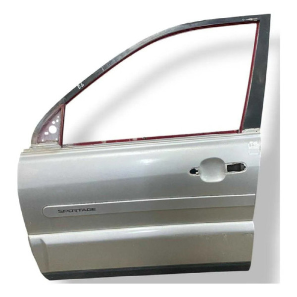 Porta Dianteira Esquerda  Kia Sportage 2008 2009 2010  Dianteira Direita Prateado