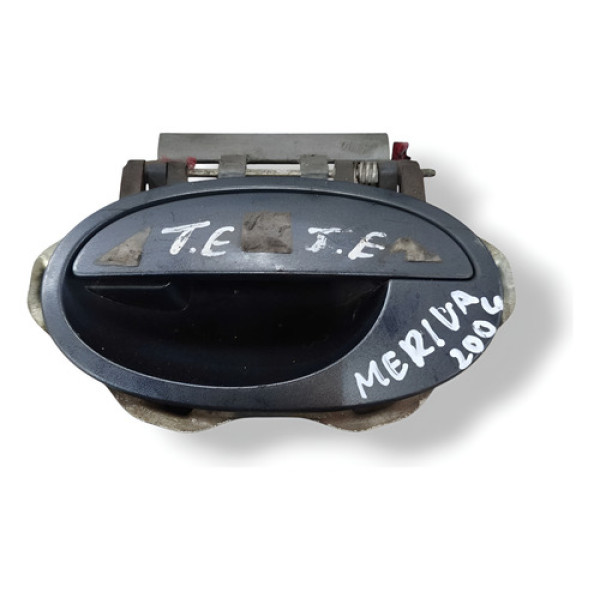 Maçaneta Externa Traseira Esquerda Gm Meriva 2006 2007 2008 Prateado Traseira