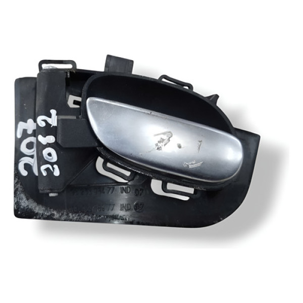 Maçaneta Interna Traseira Esquerda Peugeot 207 9623698477 Preto Dianteira