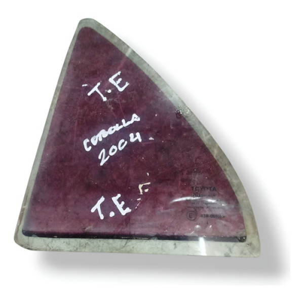 Vidro Fixo Porta Traseira Esquerda Toyota Corolla 1.8 2004