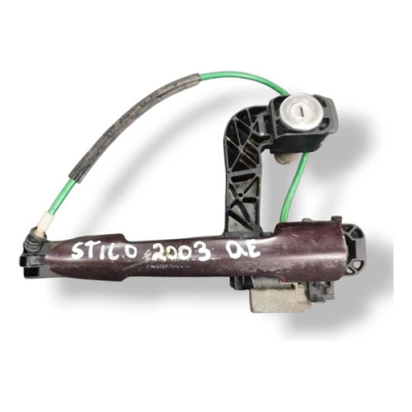 Maçaneta Externa Porta Dianteira Esquerda Fiat Stilo 2003 Vermelho Dianteira