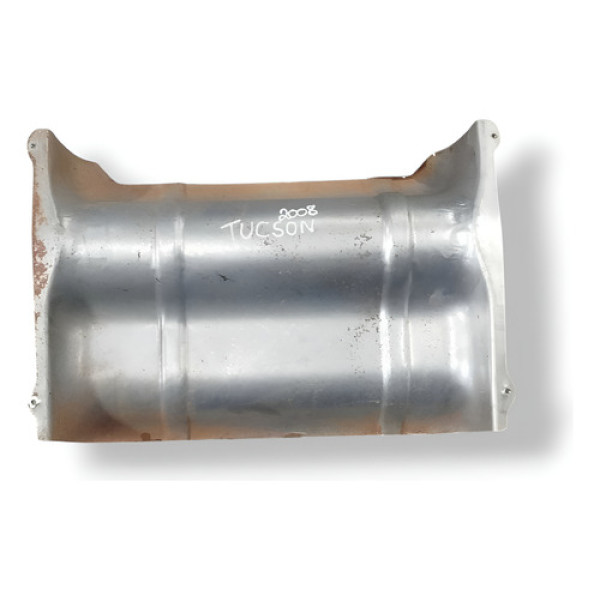 Defletor Térmica Tanque Combustível Hyundai Tucson 2.0  2008 Prateado