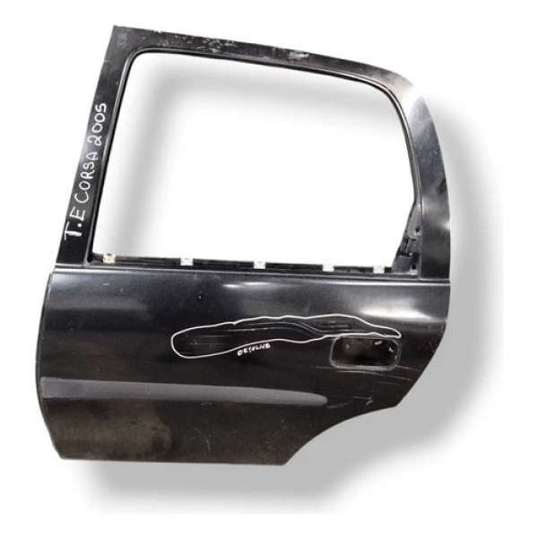 Porta Traseira Esquerda Chevrolet Corsa 1.6 2005 C/detalhe Traseira Esquerda Preto