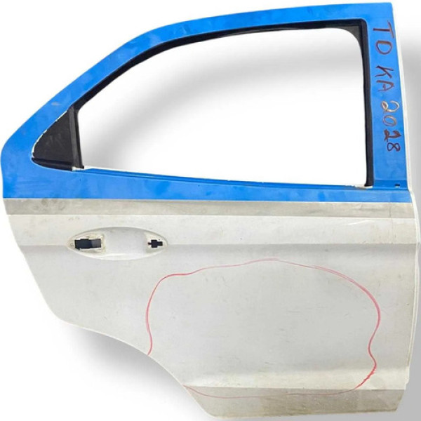 Porta Traseira Direita  Ford Ka 2017  2018 2019 Detalhe Traseira Direito Branco