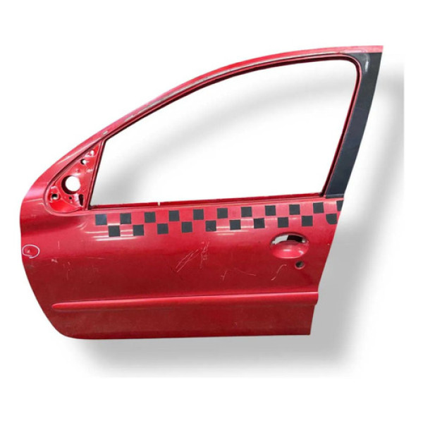 Porta Dianteira Esquerda 207 2008 2009 2010 A 2014 Detalhe Dianteira Esquerda Vermelho
