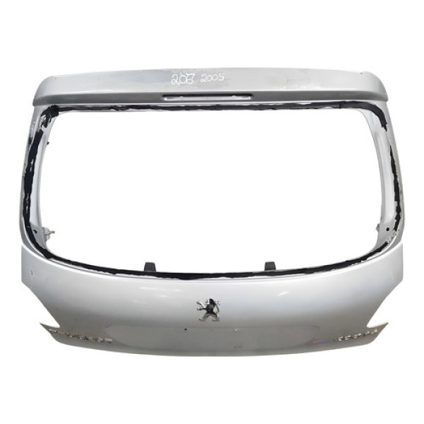 Tampa Traseira Sem Fechadura Porta Malas  Peugeot 206 2005 Prata