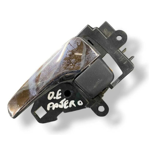 Maçaneta Interna Dianteira Esquerda Pajero 2010/11 Mn105359 Prateado Dianteira