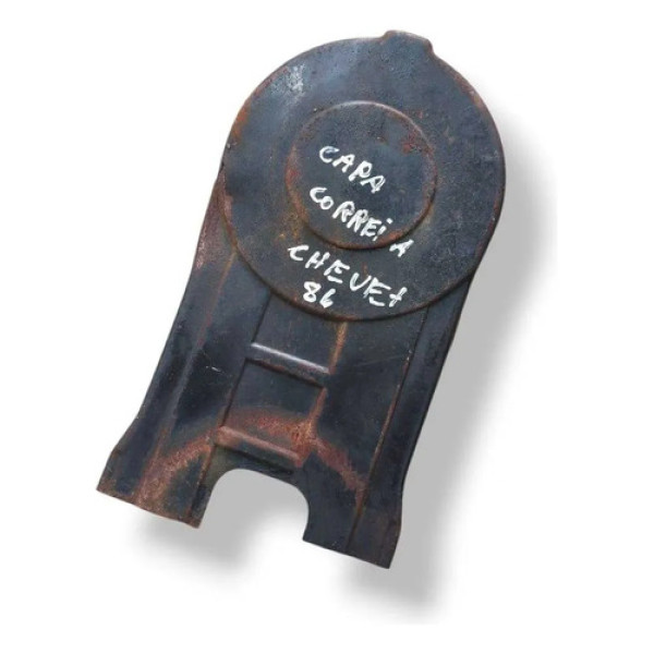 Capa Correia Dentada Chevrolet Chevette 1986 A 1994 Preto (usado, Com Sinais De Ferrugem)