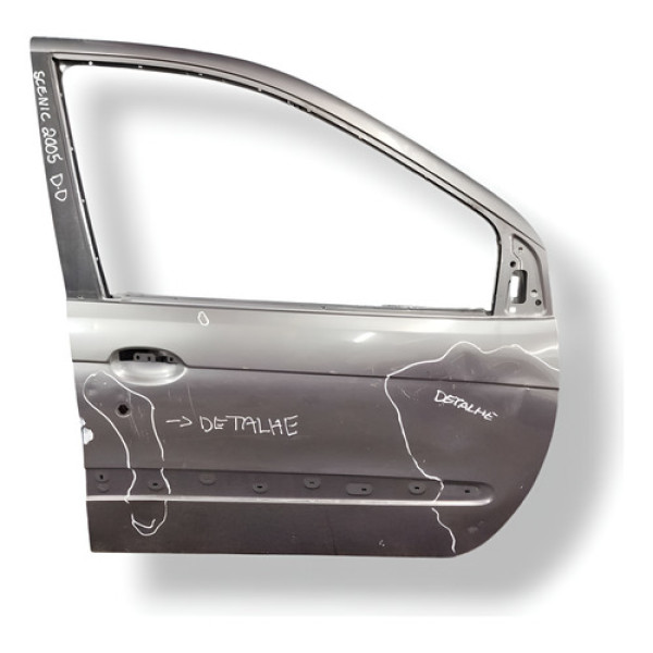 Porta Dianteira Direita Renault Scenic 2004 2005 Com Detalhe Dianteira Direita Cinza