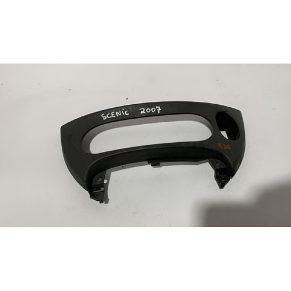 Moldura Computador De Bordo Renault Scenic 2007 7700432138 Cinza Listras
