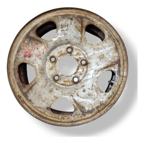 Roda Ferro Avulsa Aro 15 Chevrolet Blazer 2.4 2010 5 Furos Branco