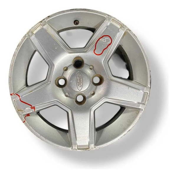 Roda Aro 15 Ford Ecosport Ka Fiesta Focus Detalhe Prateado