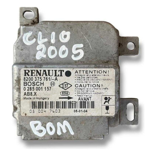 Módulo Conforto Air Bag Renault Clio 2005 0285001157